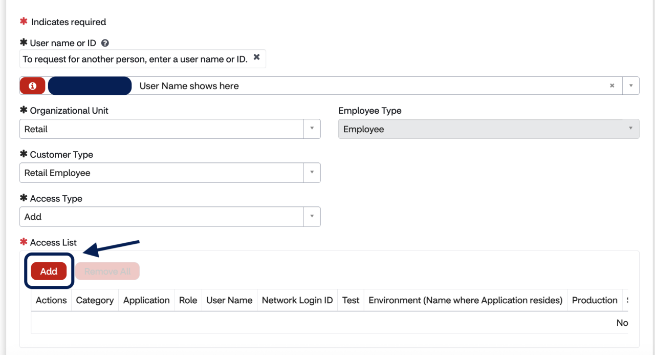IT Central Application Form