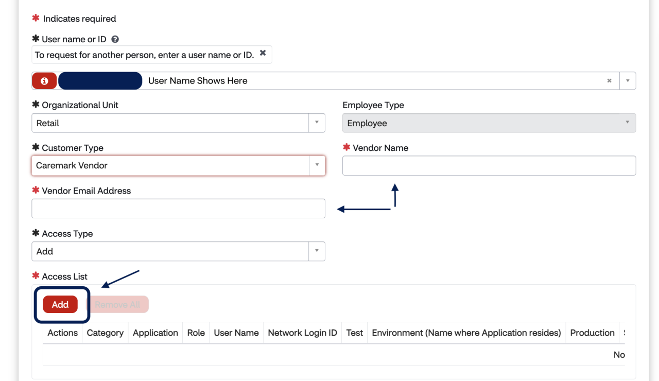 IT Central Application Form